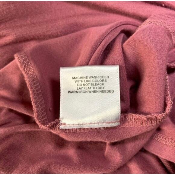 ModCloth Pink Short Sleeve V-Neck Tunic Size Large - Picture 5 of 5